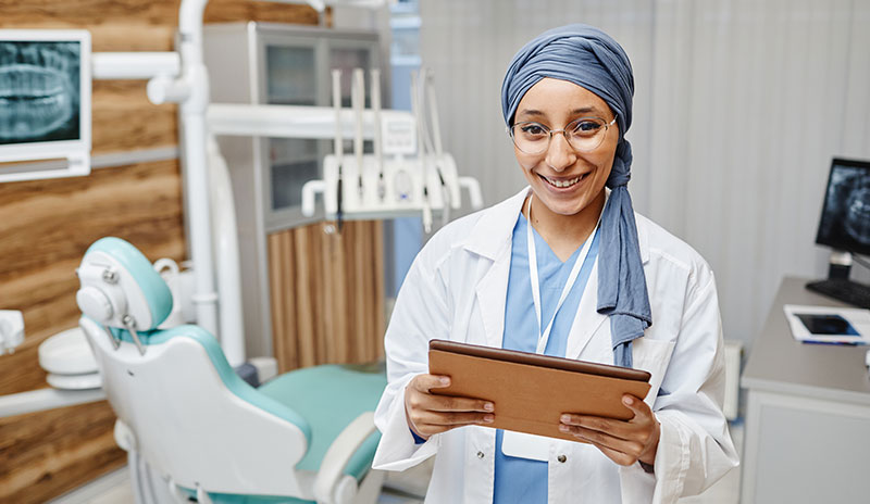 Dental provider who is happy to speak with you